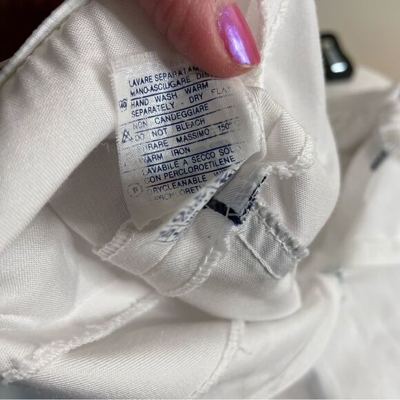 Fila Skirt Vintage Made in Italy Tennis Pickleball Pleated Mini White Size 8 - Picture 7 of 9